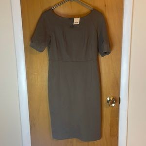 Banana Republic NWT Womens 4 Pencil Dress Brown Zipper in Back Stretchy